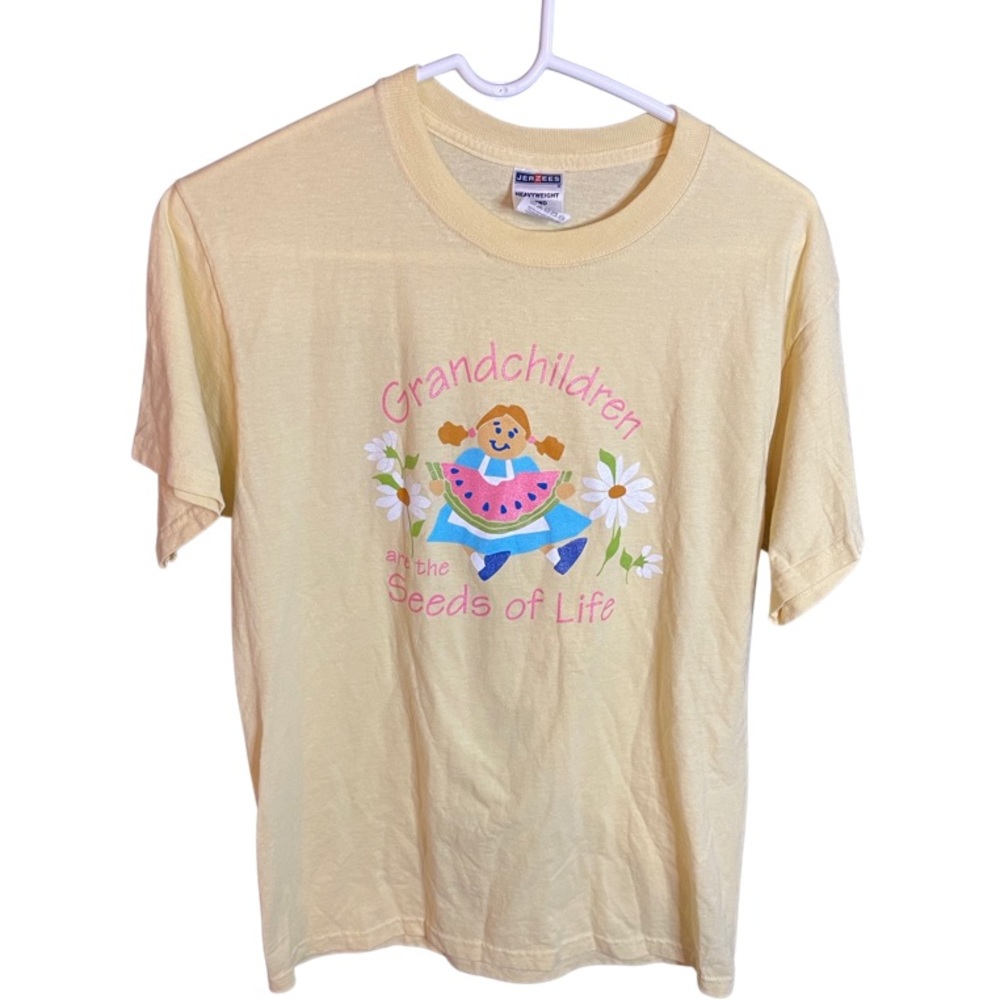 Vintage 90’s Grandparent T-Shirt: Grandchildren are the Seeds of Life: Jerzees
